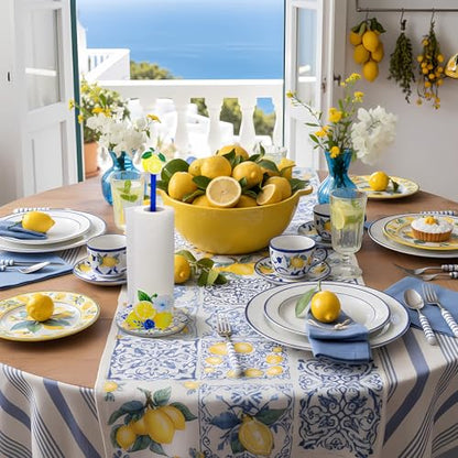 Namalu Capri Lemon Paper Towel Holder Capri Lemon Kitchen Decor Kitchen Fun Paper Towel Holder Dispenser for Bedroom Toilet Countertop Decor - style: Capri Lemon