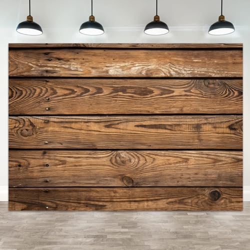 5x3ft Wood Backdrop Western Rustic Wooden Wall Photography Background Baptism Baby Shower Kids Adults Birthday Party Banner Decorations Wedding Party Bridal Shower Portrait Photo Booth Prop - color: color 2, size: 5x3ft
