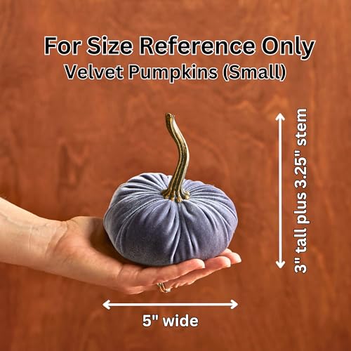 Your Heart's Content Set of 4 Small Velvet Pumpkins, Handmade Mantle Decor, Autumn Pumpkin Arrangements, Thanksgiving Centerpiece, Rustic Fall Wedding Centerpiece (Harvest, Gold, Emerald, Brown) - color: Harvest, Gold, Emerald, Brown