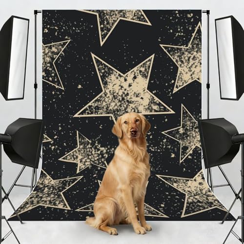 Star Backdrop Background for Photography 5x7ft Photobooth Professional Photo Backdrop Curtains Video Photography Studio Photo Backgrounds Banner Booth Background Screen Parties - color: Star