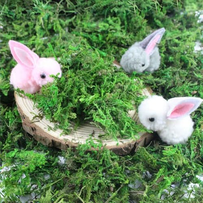 30 Pcs Mini Plush Easter Bunny Animals, Miniature Stuffed Rabbit, Soft Tiny Stuffed Animals Easter Bunnies Plush Rabbit for Easter Basket Stuffers, DIY Hair Clips (30)