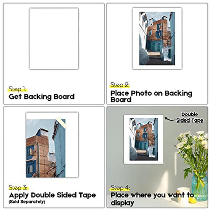 Golden State Art, 5x7 Backing Board Only, 4-Ply Thick 100 Single Backer Boards for Frame, Photo, Print - color: 100 Pack, size: 5x7