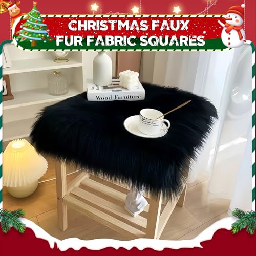 White Long Pile Faux Fur Faux Plush Muffler Scarf Dolls Jewelleries Displaying Backdrop Product Photo Backdrop, Great for Nail Art, Cushion Fluffy (Black 1M) - color: Black, size: 40''x65''