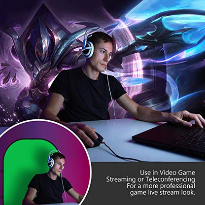 NEEWER Chromakey Backdrops, Double Sided Green Screen and Blue Screen, 2 in 1 Collapsible and Reversible Background for Photography, Gaming and Live Streaming, 5'×6.6'/1.5m×2m (Green/Blue) - color: Green/Blue