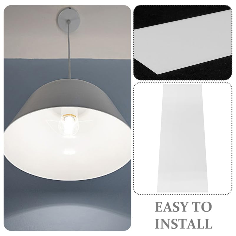 SEWACC Acrylic Lampshade Diffuser Panel for LED Ceiling Lights Semi Transparent Milky White Light Diffuser Plate Wear Resistant Lamp Accessory for Uniform Soft Illumination