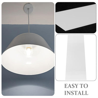 SEWACC Acrylic Lampshade Diffuser Panel for LED Ceiling Lights Semi Transparent Milky White Light Diffuser Plate Wear Resistant Lamp Accessory for Uniform Soft Illumination