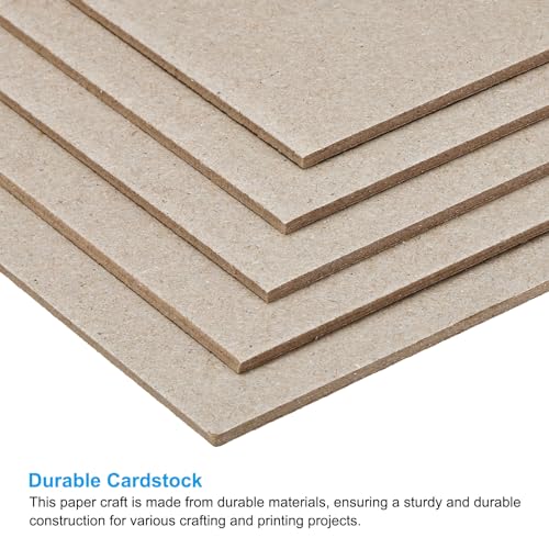 PATIKIL 7x5x0.08" Chipboard Sheets, 20Pcs 80PT Thick Book Board Binders Board Sturdy Bookbinding Supplies for Book Binding Cover, Gray - color: Gray, size: 7x5x0.08"