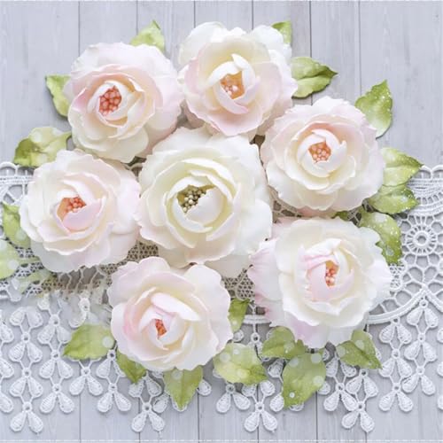 Scrapbooking Die-Cuts for Card Making, Christmas Metal Cutting Dies, Paper Craft Punch Template, Background Embossing Stencils, DIY Album Décor (Flower E) - color: Flower E