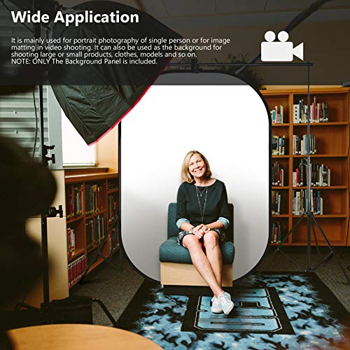 NEEWER Chromakey Backdrops, Double Sided Black Screen and White Screen, 2 in 1 Collapsible and Reversible Background for Photography, Gaming and Live Streaming, 5'×6.6'/1.5m×2m (Black/White) - color: Black/White