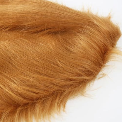 White Long Pile Faux Fur Faux Plush Muffler Scarf Dolls Jewelleries Displaying Backdrop Product Photo Backdrop, Great for Nail Art, Cushion Fluffy (Camel 1M) - color: Camel, size: 40''x65''