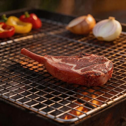 LOGOFUN Lifelike Artificial Steak Beef Model Fake Realistic Meat Photography Prop for Kitchen Display Restaurant and Cabinet Party Decoration