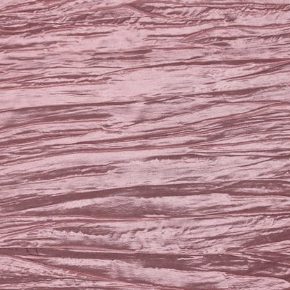 YOUR CHAIR COVERS - 90 x 132 inch Rectangular Crinkle Taffeta Tablecloth - Dusty Rose, Rectangle Table Linens for 6 ft Rectangular Tables, Wedding Crushed Table Cloth - color: Dusty Rose, size: 132" x 90" (Rectangular)