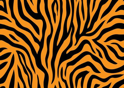 BELECO Fabric 12x10ft Tiger Print Stripes Backdrop Abstract Animal Print Texture Background Tiger Theme Party Decoraitons Kids Birthday Shoot Photo Props - size: 12x10FT