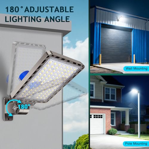 240W LED Parking Lot Light Dusk to Dawn Photocell 5000K Commercial Outdoor Area Light IP65 Waterproof 100-277V 36000LM Wall Mount - size: 240W Wall Mount