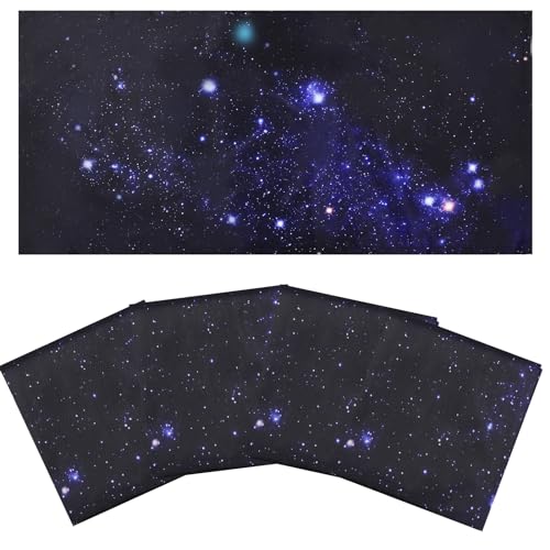 Torixqi 4 Pcs Fluorescent Light Covers - Light Covers for Ceiling Lights Classroom, Magnetic Light Filters for Office, Hospitals, Home 4 x 2 Feet (Starry Sky) - color: Starry Sky