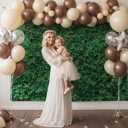 Spring Green Leaves Theme Photo Background Nature Greenery Wedding Birthday Party Newborn Baby Shower Photography Backdrops Zoo Decor Shoot Props Banner 71"x43" - style: 7x5 Leaves