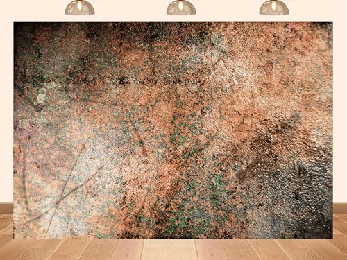 7x5ft Fabric Rough Granite Rock Texture Backdrop Earthy Red Brown Surface Background for Product Photography Party Decorations Banner Photo Booth Props Tapestry - size: 7X5ft