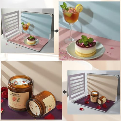 Photo Backdrop for Product Photography: Matte Paper Background Kit 16.5x11.7in 11-Pack with 22 Patterns for Food Jewelry Makeup & Small Products - Product Photographers & Content Creators Essential