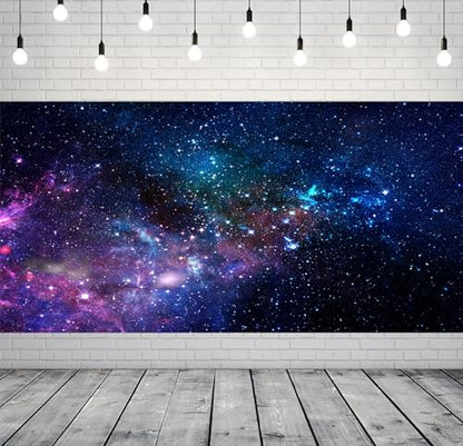 20x10ft Fabric Starry Outer Space Backdrop Photography Universe Milky Way Stars Background Galaxy Nebula Decorations Kids Adult Birthday Party Backdrop Baby Shower Photoshoot Studio Props… - size: 20x10FT