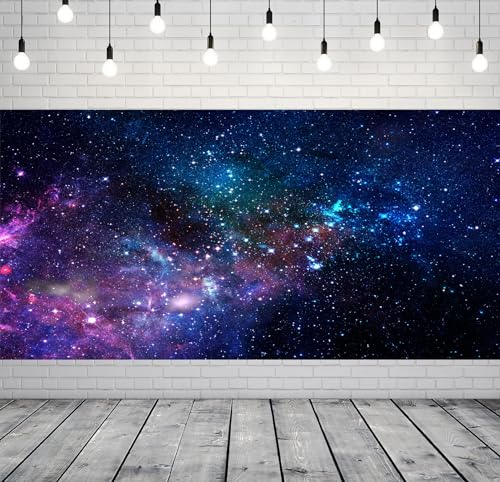 20x10ft Fabric Starry Outer Space Backdrop Photography Universe Milky Way Stars Background Galaxy Nebula Decorations Kids Adult Birthday Party Backdrop Baby Shower Photoshoot Studio Props… - size: 20x10FT