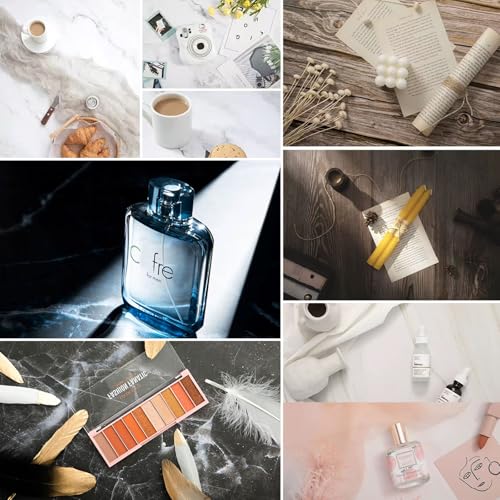 11PCS Large 24x24IN Photo Backdrops Board with Light Cone Kits, Photography Backdrop Seamless Flat Lay Paper, Light Cones, Brackets Clips Props Shoot for Jewlery Cosmetics Food Make-up - color: black yellow