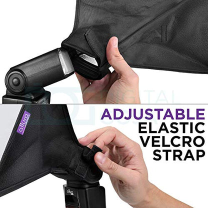 (3 Pack) Flash Diffuser Light Softbox by Altura Photo (Universal, Collapsible with Storage Pouch) for Canon, Yongnuo and Nikon Speedlight - size: 6x5", 9x7", 11x8"
