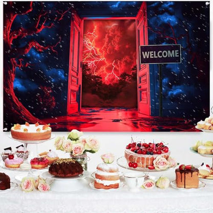TOAOFY10×8ft Terrify Forest Backdrop, Halloween Party Backdrop, Social Media Birthday Party Decorations, Witch Photo Booth Studio Props TAYTK101 - size: 10x8ft