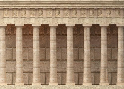 BELECO 5x3ft Fabric Marble Antique Wall Arcade Backdrop Ancient Columns and Colonnades Architecture Background Banner for Party Decorations Home Wall Decor Photoshoot Props - size: 5x3FT
