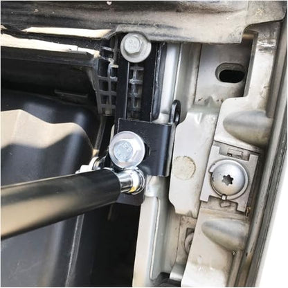 2010-2013 Compatible with Peugeot 408 Car Bonnet Hood Support Hydraulic Rod Strut Bars Lift Spring Shock Bracket Styling(Carbon green) - color: Carbon green