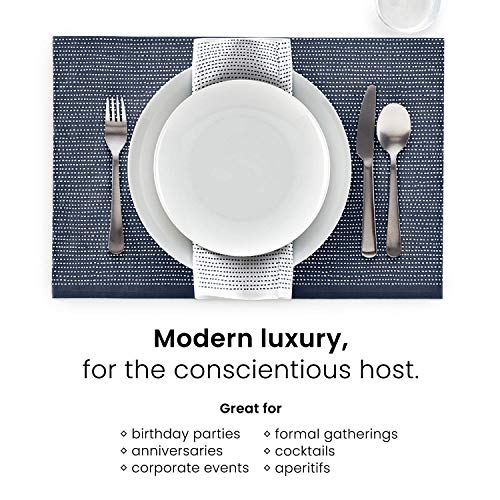 MY DRAP Basics Cotton Luncheon Napkin, Foggy Blue, 25 Units per roll - color: Foggy Blue
