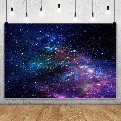 AOFOTO 10x8ft Nebula Backdrop Aerospace Starry Sky Photography Background Universe Galaxy Outer Space Kid Girl Boy Children Portrait Seamless Photo Shoot Studio Props Video Drop Vinyl Wallpaper Drape - size: 10x8ft