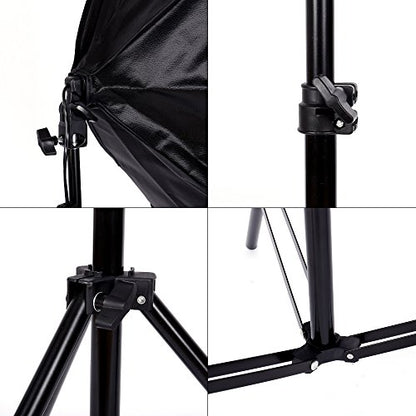 Photography Softbox Lighting Kit, YouTube Starter Kit, Photo Equipment Soft Studio Light with Light Stands and Convenient Carry Bag (with 2 softbox Light)