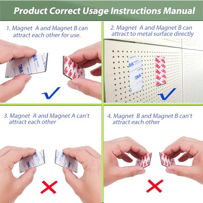 A B Paired Magnetic Tape (25ft x 0.5in x 2Pack), a b Magnet Strips a b, Flexible Magnets Match to Use for DIY Crafting - style: 1/2" x 25ft, 2 Rolls