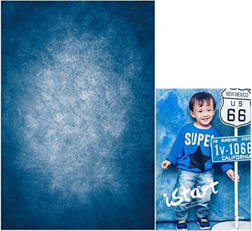 5x7ft Dark Blue Gradient Portrait Photo Backdrops Bright Center Abstract Photography Backdrop for Studio Photo Booth Prop Banner Decor Background - color: TT-S0313, size: 5x7ft