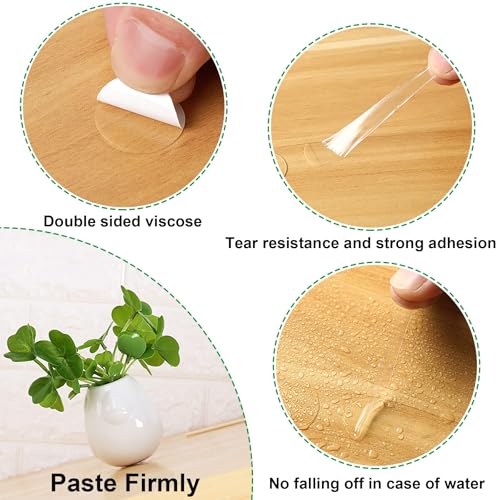 JANYUN 225 Pieces Double Sided Sticky Dot Stickers Round Putty Clear Sticky Tack No Trace Sticky Putty Waterproof Small Balloon Stickers for Wall Wood Plastic Christmas Supplies (6mm+10mm+20mm) - size: 0.23"+0.39"+0.78" Round