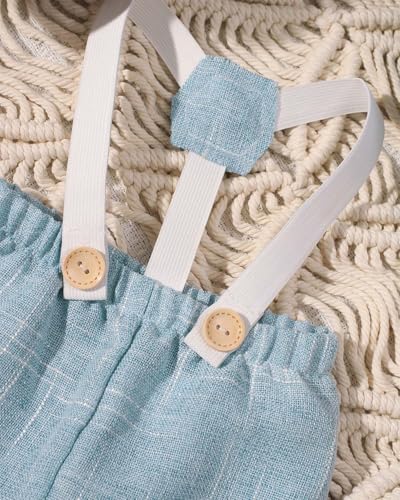 Newborn Baby Boy Suspender Pants Photo Outfits Gentleman Photography Outfit Girl - color: White2