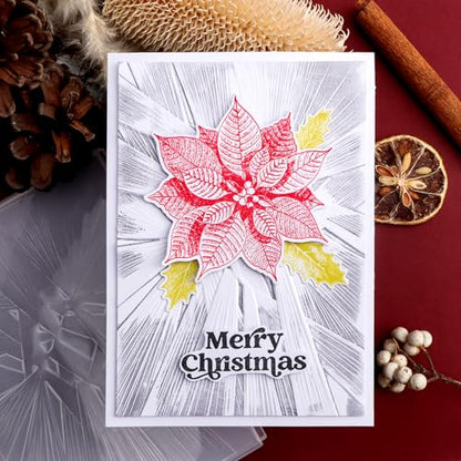 Briartw 3D Embossing Folder for Card Making Adding Textured Detail to Paper Crafting 6.3x4.5inch Clear Texture Plate Perfect for Heavyweight Cardstock (≥250gsm/92lb),Brilliant Light Texture Template - color: Brilliant Light