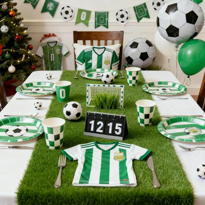 XLX TURF Green Artificial Grass Table Runner for Sport Golf Spring Summer Party Decorations - 12"x120"/10 FT Fake Grass Crafts Table Centerpiece Birthday Wedding Baby Shower Dining - size: 12 x 120 Inches / 1PC