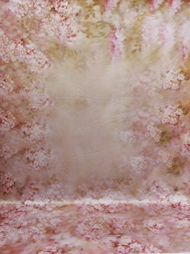 5x6.5ft Colorful Fantasy Background Pink Painting Flower Backdrop for Photography Baby Shower Backdrop Maternity Shoots Newborn Photo Studio Background Seamless