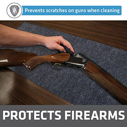 Drymate Gun Cleaning Pad, Premium Gun Cleaning Mat, Absorbent, Waterproof, Durable, Protects Surfaces, Contains Liquids (Made in the USA) - style: Charcoal - (16" x 59")