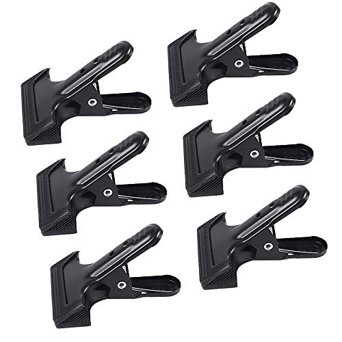 Backdrop Spring Clamps - 6 Pack of 4" Heavy Duty Clips for Photography Background Stands, Woodworking & Home Improvement Projects - size: 6 Packs