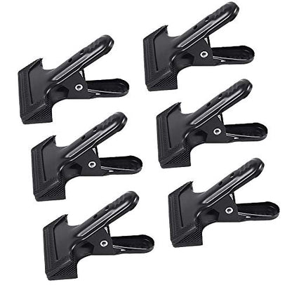 Backdrop Spring Clamps - 6 Pack of 4" Heavy Duty Clips for Photography Background Stands, Woodworking & Home Improvement Projects - size: 6 Packs