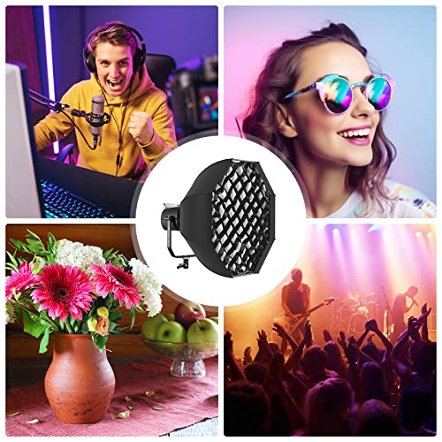 GVM RGB Video Light Kit, 200W Bi-Color Led Video Lighting with DMX Bowens Mount Softbox & Stand, Studio Light for Photography Shooting with COB Lamp Bead, 8 Lighting Effects, 2700K~7500K CRI 97+ - size: SET1