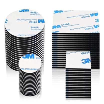 Double Sided Adhesive Pads, 80 Pcs 3mm Double Dided Tape Waterproof Mounting Tape for Home Décor & DIY Art Crafts Supplies Strong Pad Mounting Adhesive (Not for Foam Panels) (THK: 3mm)