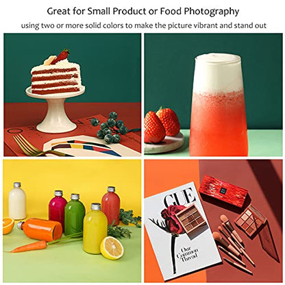 Selens 9Pcs 27x59 inch PVC Morandi Photography Background, Waterproof Tabletop Backdrop for Food Photograph Jewelry Cosmetics Makeup Small Product Props Photo Shoot