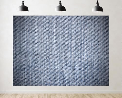 Trykid 20x10ft Light Blue Denim Backdrop Casual Textured Fabric Surface Photography Background Fashion Casual Event Tapestry Party Decoration Photo Studio Prop Fabric - size: 20x10ft