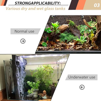 17.7x11.8in Rock Terrarium Background,3D Reptile Tank Background Board,Amphibian Stereo Backdrop Wall,Lizard Snake Gecko Spider Turtle Fish pet silo Background Decorative Panel(Brown) - color: Brown 1P
