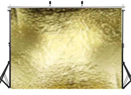 10x10ft Fabric Textured Golden Foil Background Backdrop Shimmering Metallic Surface Photography Background Luxe Glamour Charm Party Decor Home Tapestry Photo Props - size: 10X10ft