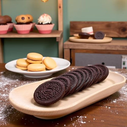 9Pcs Realistic Artificial Cookies Fake Biscuits Fake Chocolate Dessert Crackers Food Model Photography Prop for Home Kitchen Party Shop Display Decoration (Chocolate)