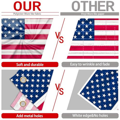 American Flag Backdrop 8x6 FT 4Th of July Independence Day Patriotic Photo Backdrops Rustic Brown Wooden Board Background Large Floor Wall Photo Booth Party Banner Anniversary Supplies - color: Red 3, size: 8x6 FT